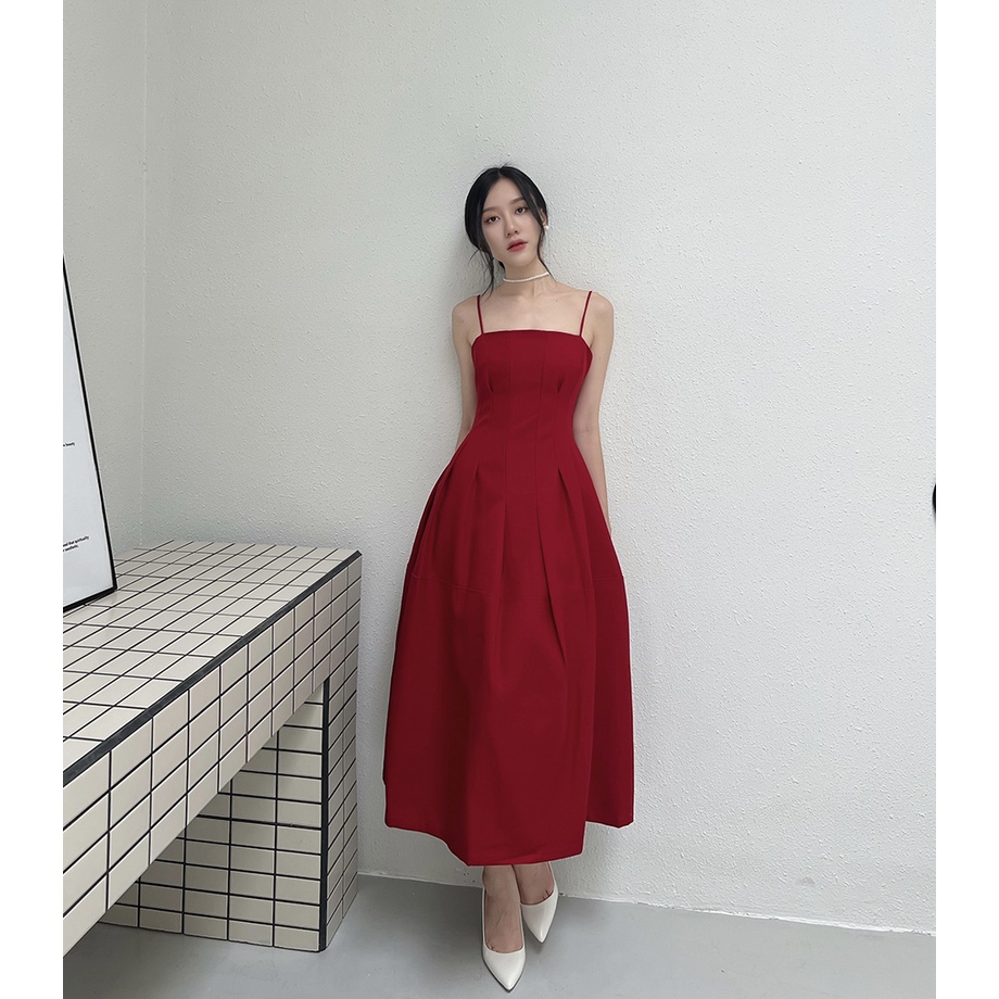 BBSTORE'S Đầm Hai Dây Dáng Xòe Dự Tiệc Sang Trọng  - TK133