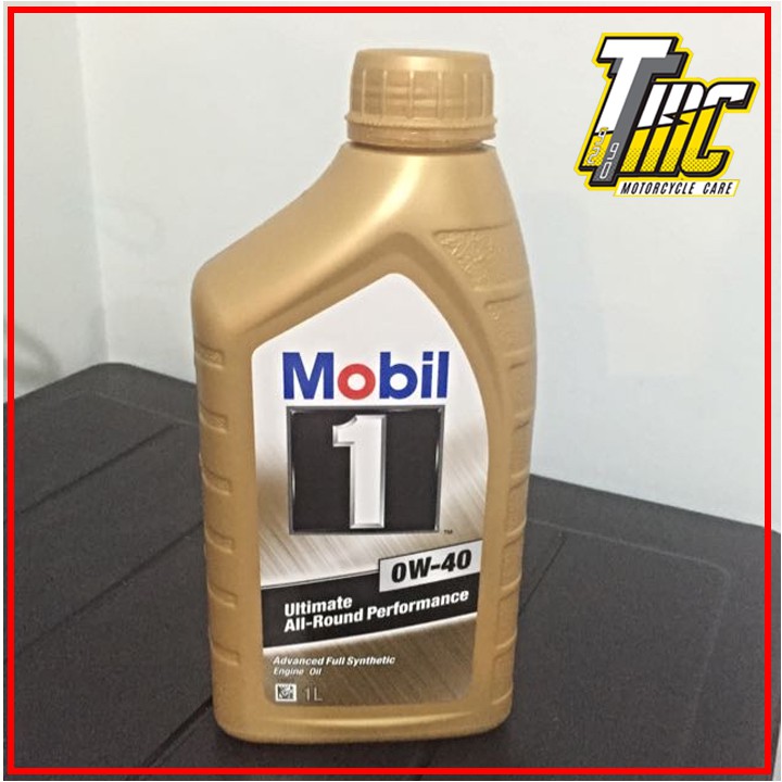 MOBIL1 GOLD 0W40 1l hàng nhập từ Singapo cho xe tay ga hoặc ô tô