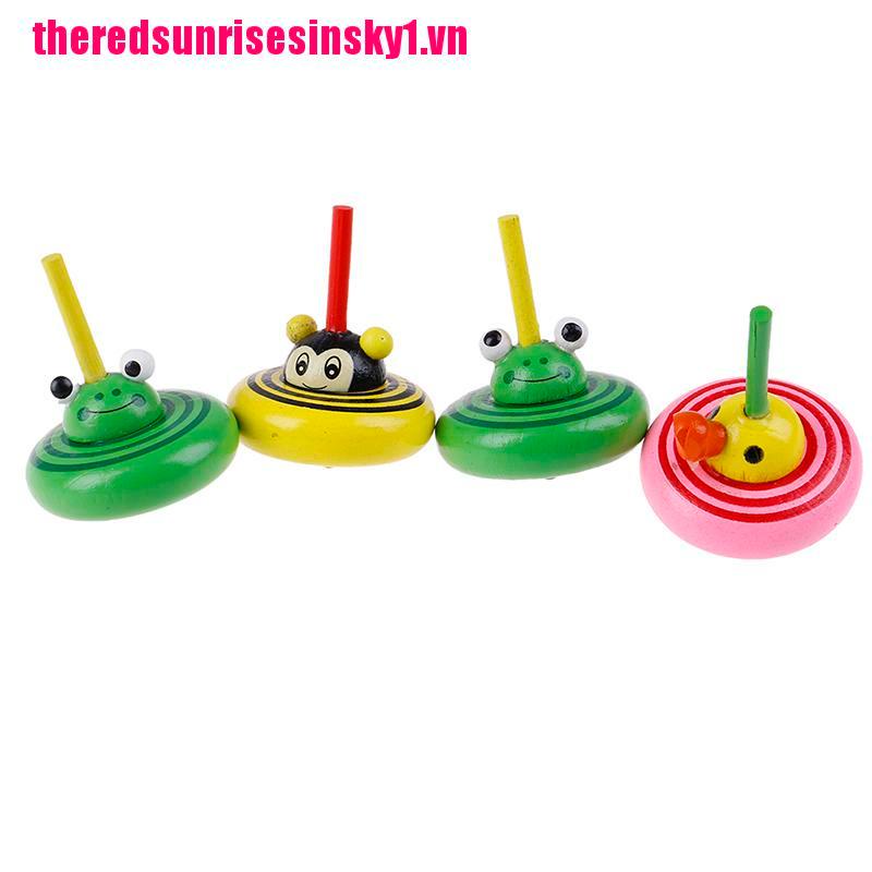 1 Con Quay Đồ Chơi Fidget Spinner Bằng Gỗ Họa Tiết Hoạt Hình Giúp Giảm Stress Cho Trẻ Em / Người Lớn