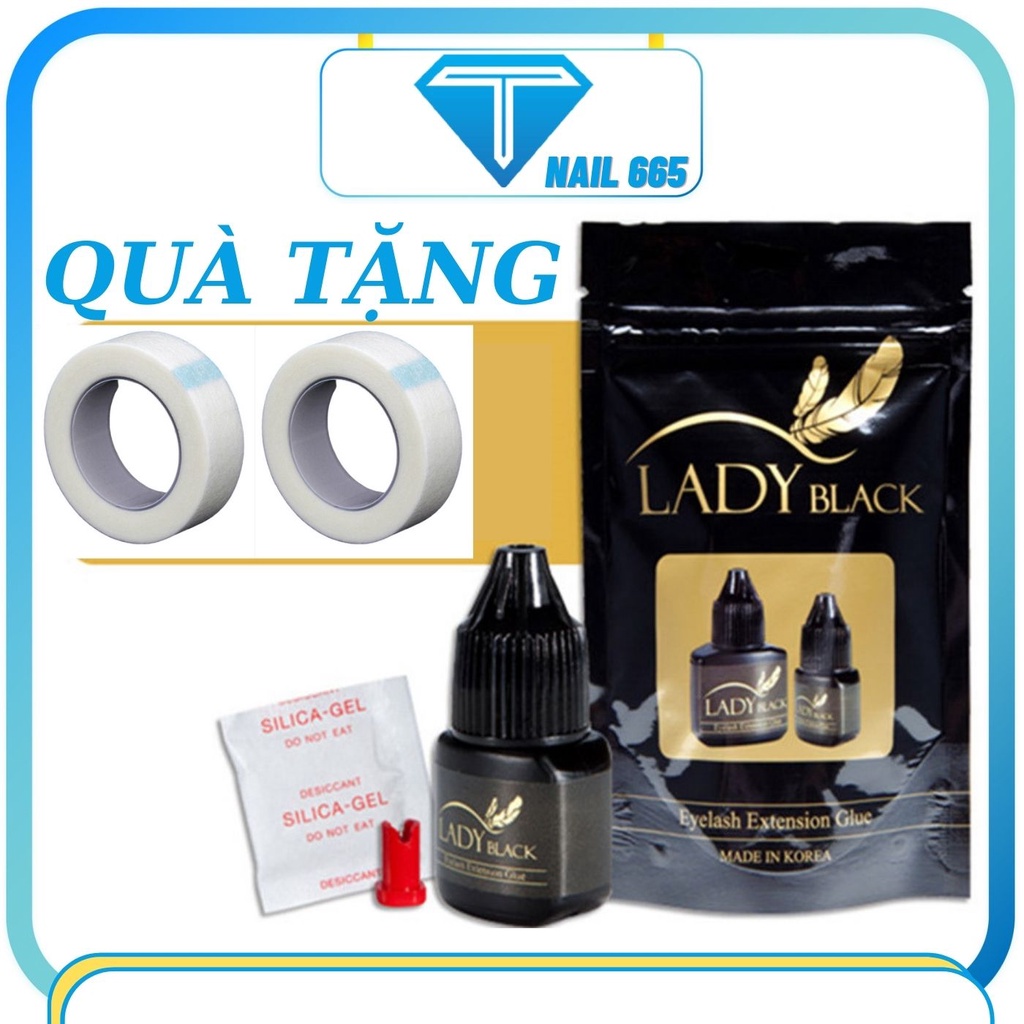 Keo nối my LADY Black chính hãng bền ít cay , Keo nối mi siêu bền chuyên nghiệp , khô chậm 3-4s