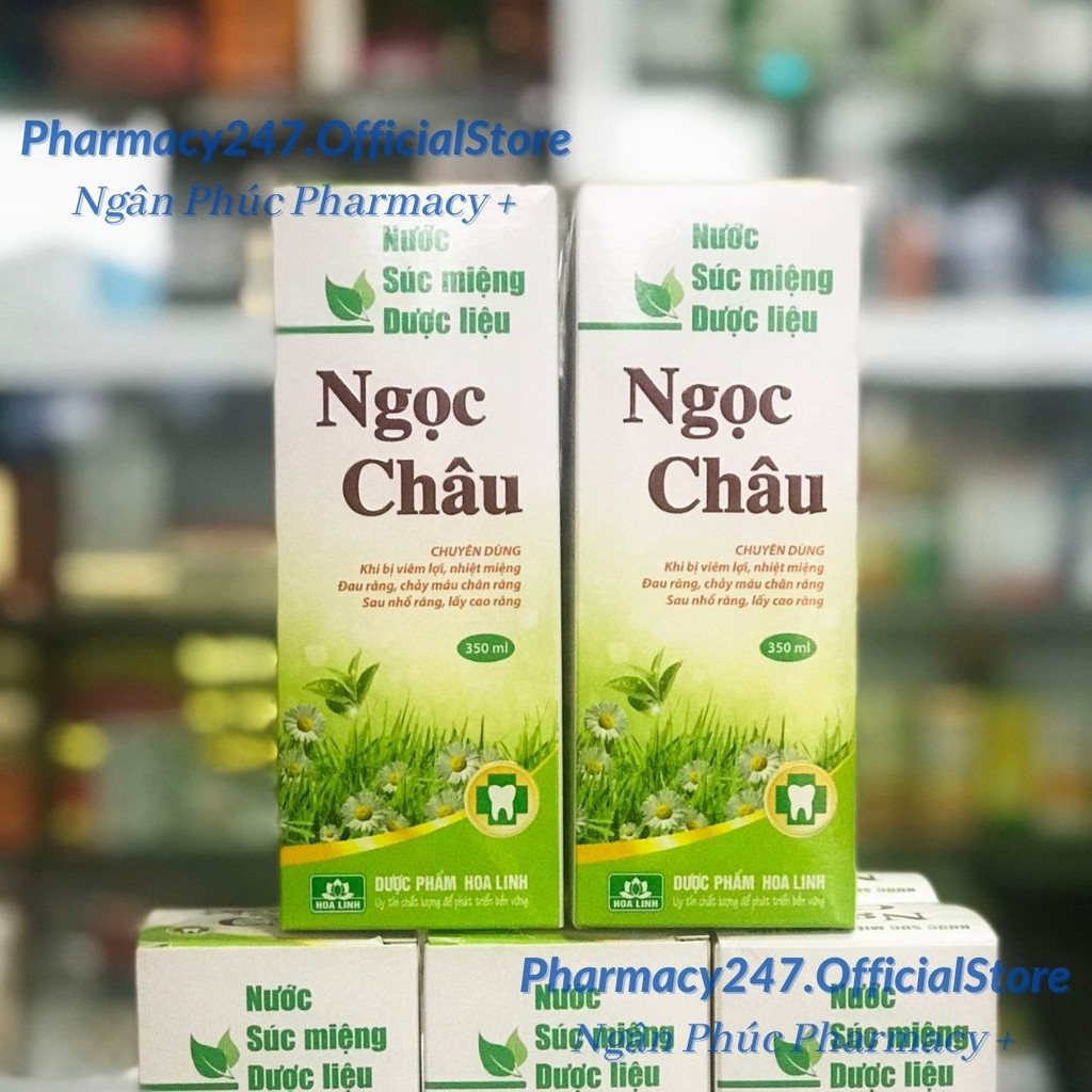 NƯỚC SÚC MIỆNG NGỌC CHÂU CỦA DƯỢC PHẨM HOA LINH - CHUYÊN DÙNG VIÊM LỢI NHIỆT MIỆNG (350ML)