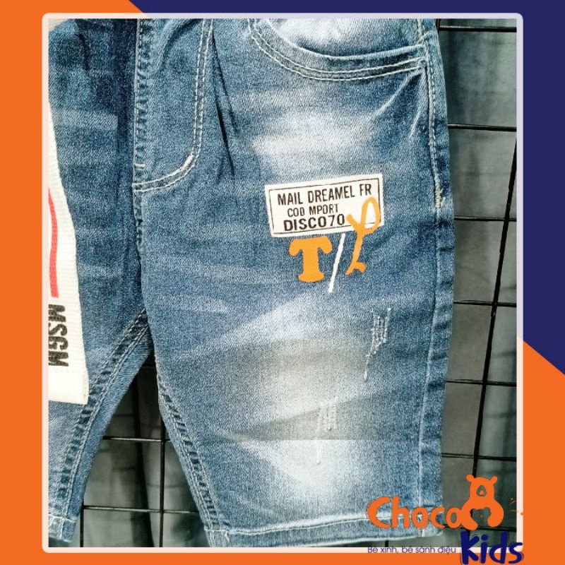 QUẦN JEANS LỬNG BÉ TRAI KÈM DÂY NỊT MÀU XANH ĐẬM CHẤT JEANS MỀM MẠI CO DÃN HÀNG CAO CẤP