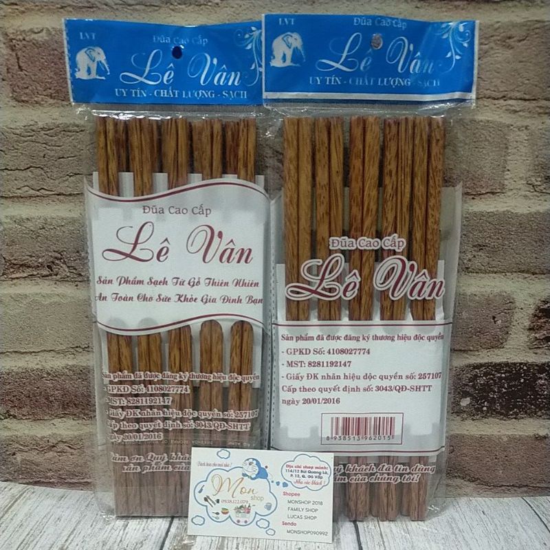 💢💢🤩 Đũa Gỗ Dừa Lê Vân Cao Cấp.
