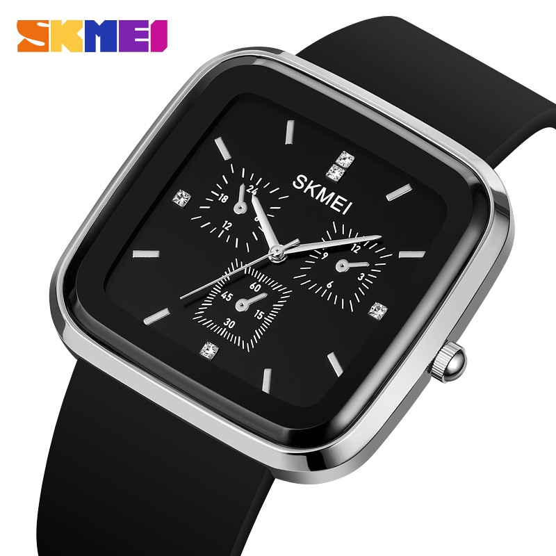 Đồng Hồ Quartz Nam Dây Silicon Chống Thấm Nước SKMEI