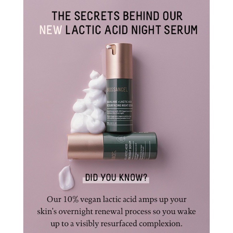 Có bill 🇺🇸 Tách lẻ serum, kem dưỡng, gel dưỡng, dầu dưỡng da BIOSSANCE Squalane retinol mini