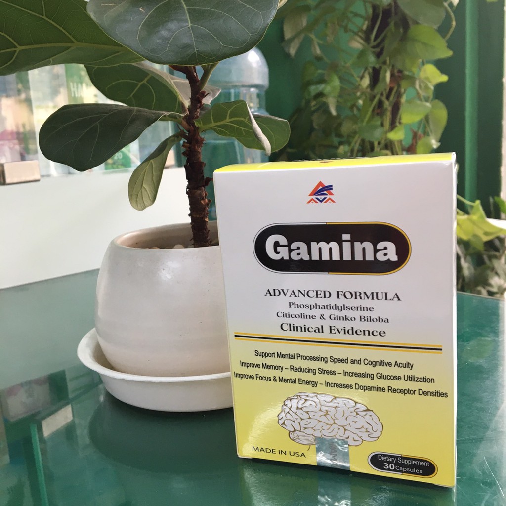 {Nhập Mỹ} Gamina – Giúp hoạt huyết dưỡng não, cải thiện trí nhớ, tăng tập trung (30 viên)