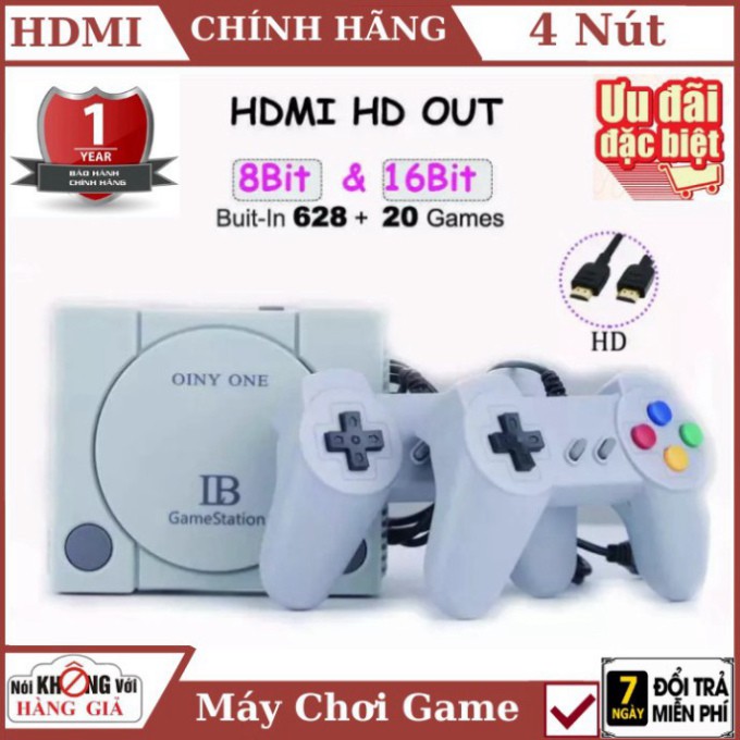 GIÁ TỐT NHẤT Máy Chơi Game 628 trò nes + 20 trò mới , Chuẩn HDMI , playstation , tay cầm game , máy chơi game , ps4 , bả