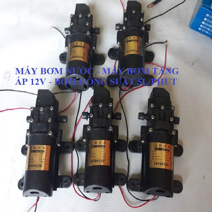 máy bơm tăng áp 12V - máy bơm áp lực nước 12V