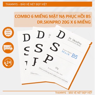 Mặt Nạ HA Dưỡng Ẩm B5 Chống Lão Hóa Dưỡng Da Trắng Da DSP Dr.SkinPro DSP6 20g x 6 Hộp 6 miếng