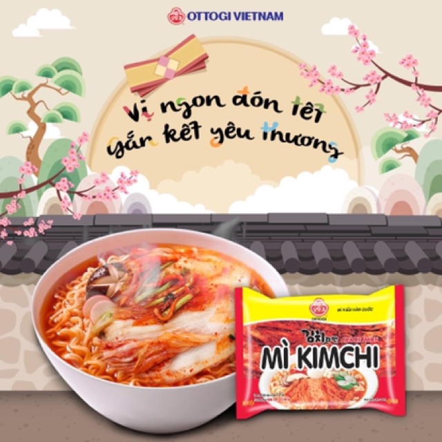 [Mã GROXUAN1 giảm 8% đơn 150K] Mì kim chi hàn quốc ottogi 120G - lốc 8 gói | BigBuy360 - bigbuy360.vn