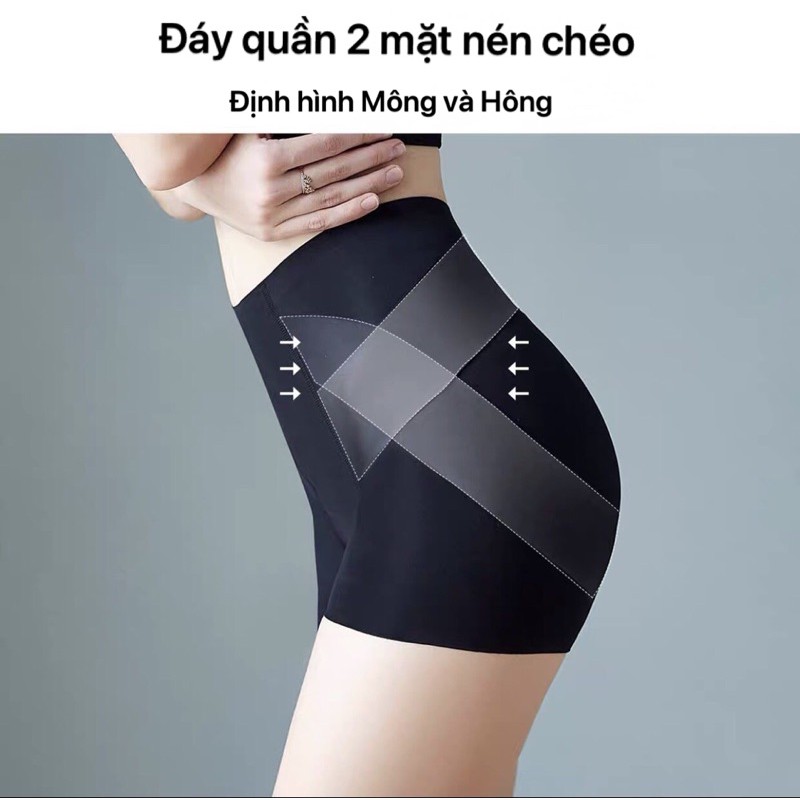 [Mã 12FASHIONSALE1 giảm 10K đơn 50K] Quần Đùi Gen Bụng Đúc Su Hỗ Trợ Định Hình Vòng Eo Và Nâng Mông Cho Nữ - QG02 | BigBuy360 - bigbuy360.vn