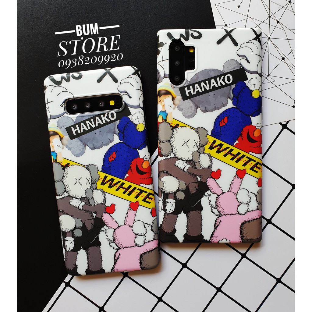 Ốp Lưng Dẻo Kaws OffWhite Samsung Galaxy S10 / S10+ / Note 10 / Note 10+ / Note 9 / Note 8 / S9+