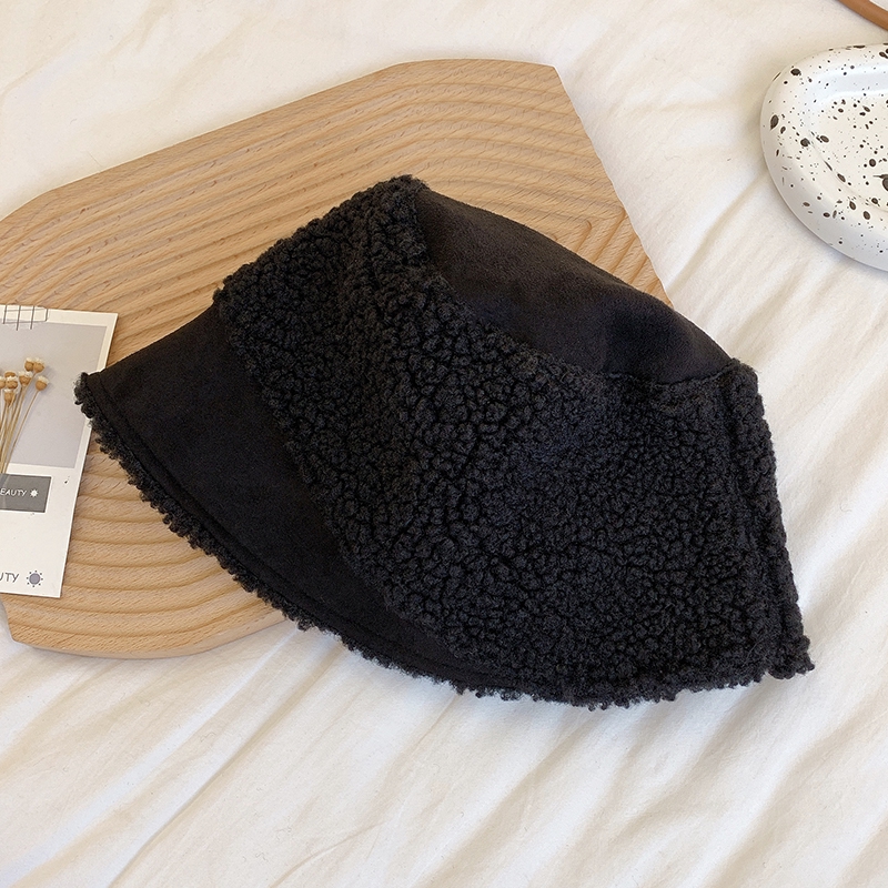 Nón Tai Bèo Chất Liệu Len Lông Cừu Dày Dặn Màu Trơn Phong Cách Hàn Quốc Thời Trang Thu Đông Cho Nữ