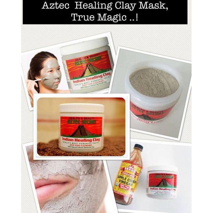 MẶT NẠ ĐẤT SÉT AZTEC SECRET INDIAN HEALING CLAY 450G CHÍNH HÃNG - 8109