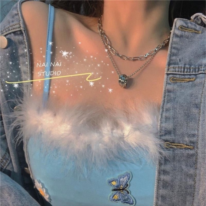 IF ME  Vòng Cổ Choker Nhiều Kiều Tùy Chọn Phong Cách Hàn Quốc Cho Nữ