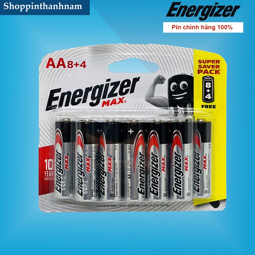 Pin Energizer chính hãng - Pin AA , Pin AAA siêu bền bỉ