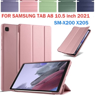 Ốp Lưng Chất Liệu TPU Phối Da Chống Sốc Cho Samsung Galaxy Tab A8 X200 X205 10.5" 2021