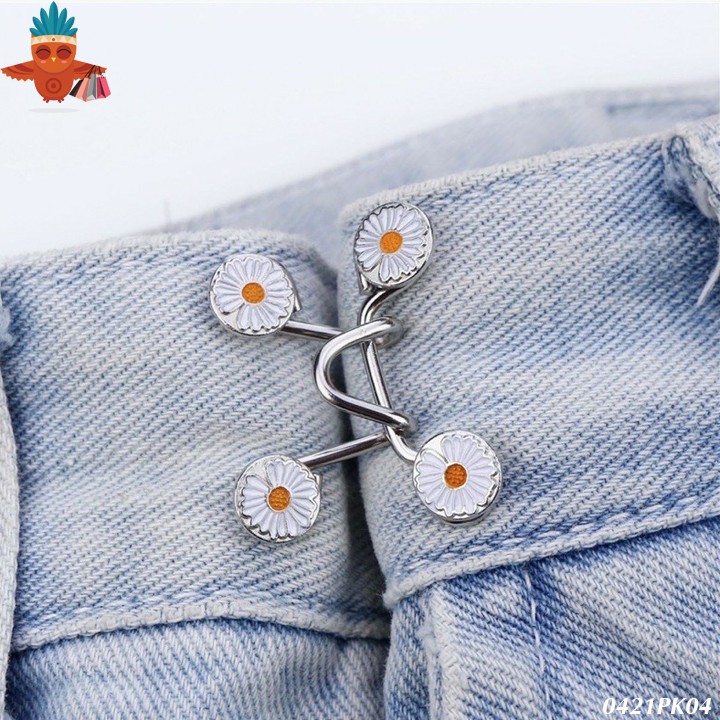 Nút khuy cài điều chỉnh thu nhỏ lưng quần jeans, quần bò THOCA HOUSE không cần đục lỗ, tiện lợi cho các bạn gầy | BigBuy360 - bigbuy360.vn