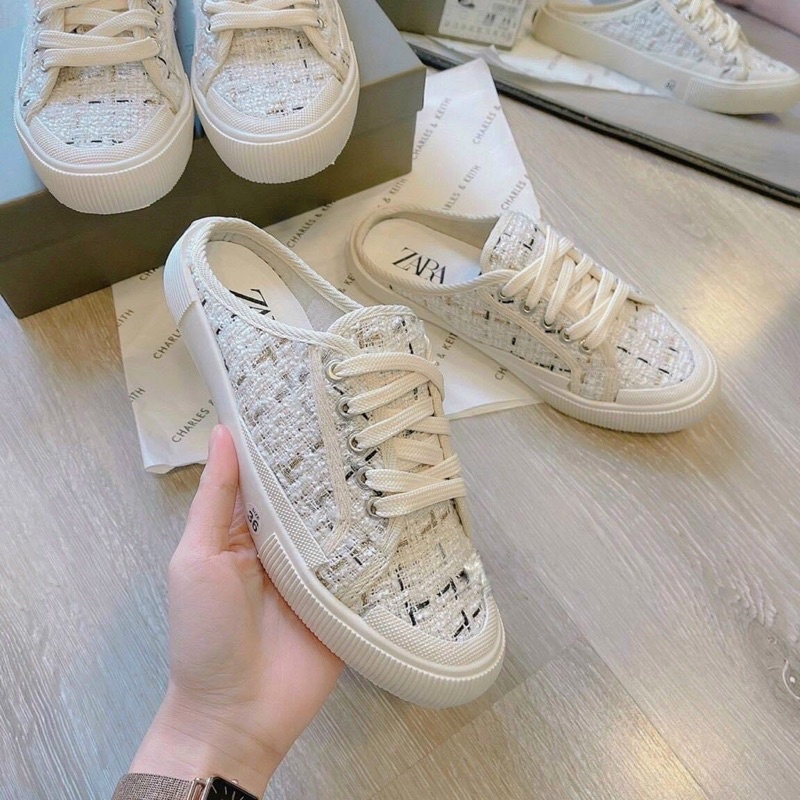 Giày sục thể thao nữ ZR, giày sneaker nữ hottrend dễ phối đồ nữ thích hợp đi làm đi dạo, hàng chuẩn QCCC