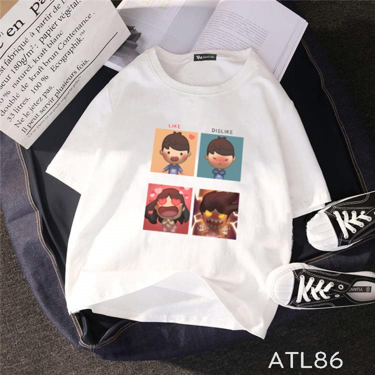 thêm size size đại S đến 6XL form to ATL86 Có size 6XL Áo thun unisex tay lỡ hình couple like - disl