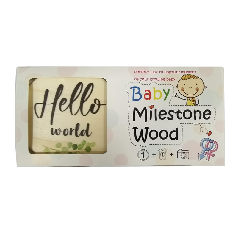 Thẻ Ghi Chú Hình Tròn In Hình Lá Cây Dễ Thương Cho Bé Sơ Sinh