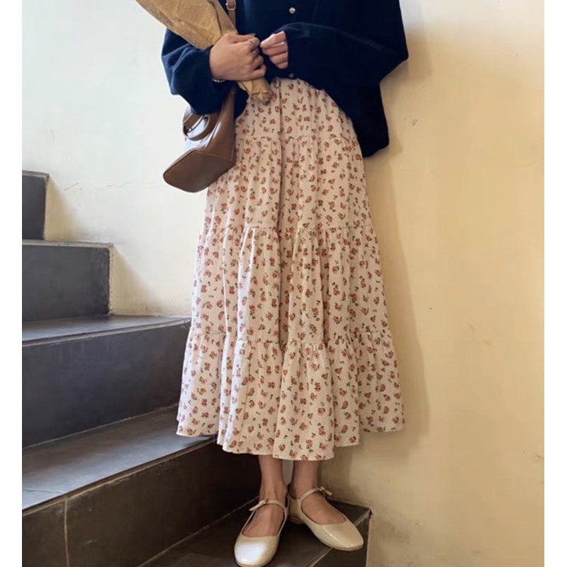 [ Mã WASTAPR giảm 10K đơn 50K] [Ảnh thật/Video]Chân váy hoa Liti kiểu mới phong cách Hàn Quốc hàng chất lượng cao | BigBuy360 - bigbuy360.vn