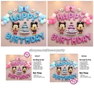 Set bóng chuột mickey và minnie siêu đẹp MK067