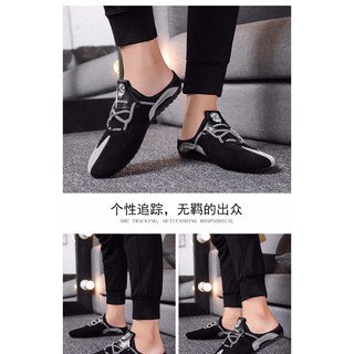 Giầy sục nam da lộn hai màu