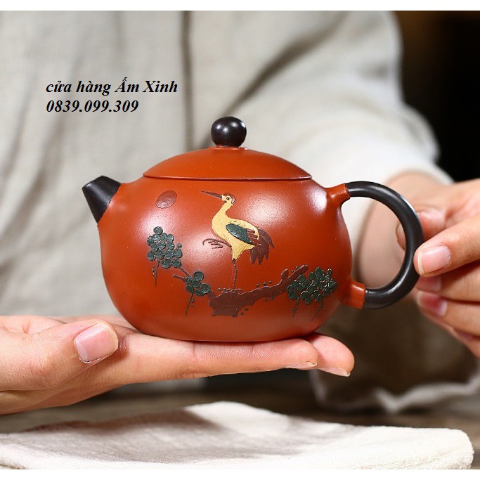 Ấm Tử Sa Nghi Hưng Tùng Hạc 230 ml