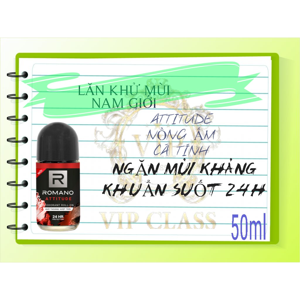 ROMANO_ LĂN KHỬ MÙI ĐỦ MÙI HƯƠNG MỚI LOẠI 50ML.