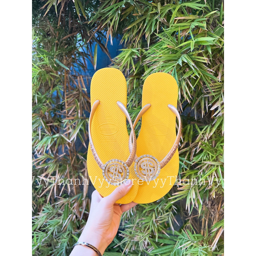 Dép kẹp nữ chram đồng tiền xoay