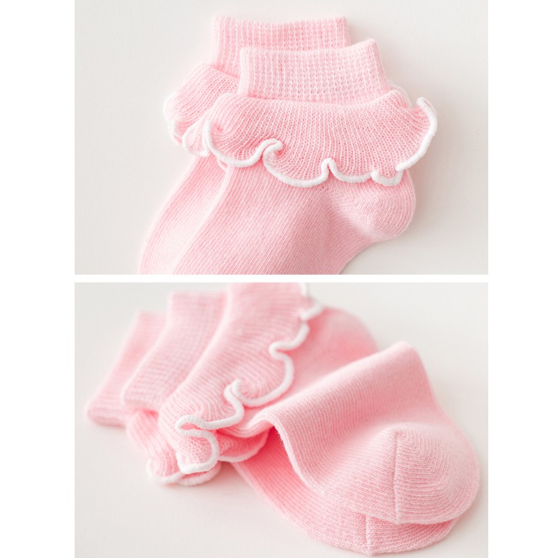 Set 3 Đôi Vớ Cotton Giữ Ấm Mùa Đông Dành Cho Các Bé