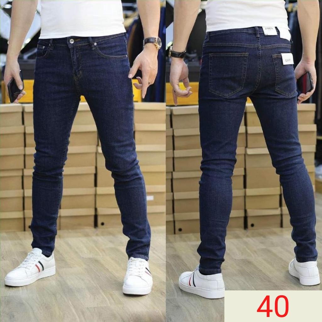Quần jean jogger nam màu đen trơn không rách chất bò cao cấp co dãn 4 chiều quần rin nam đẹp LOZATA NL72