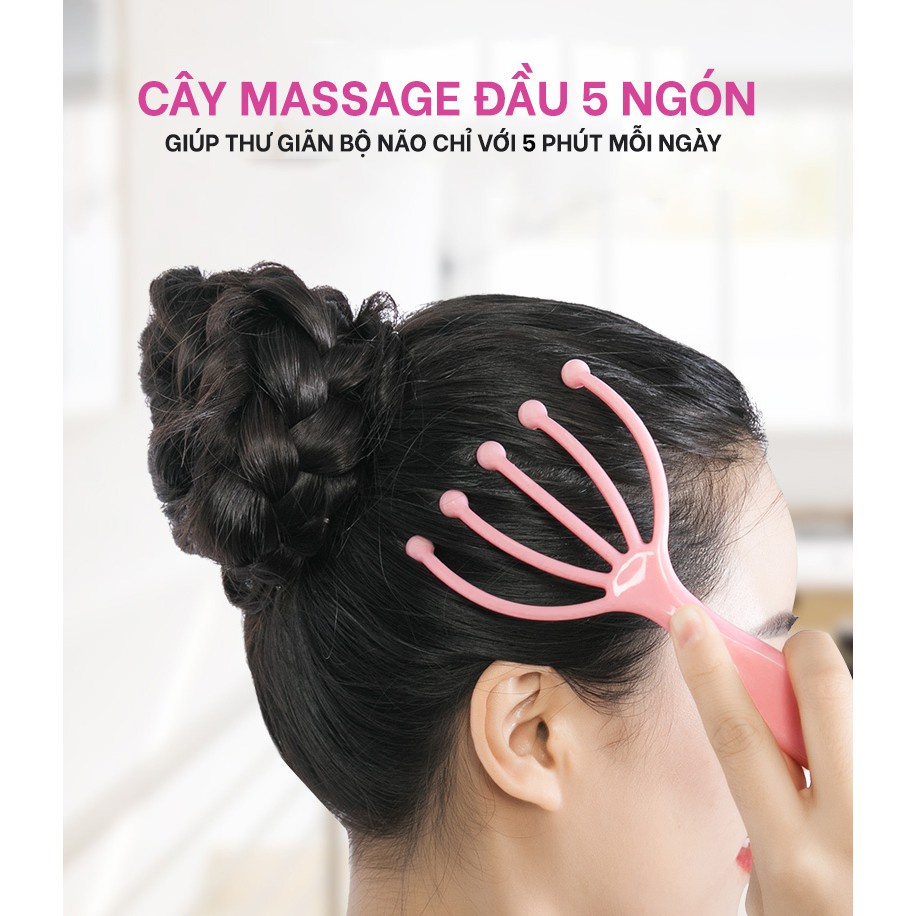 Cây gãi đầu massage 5 vuốt tiện lợi (HÌNH BÀN TAY)