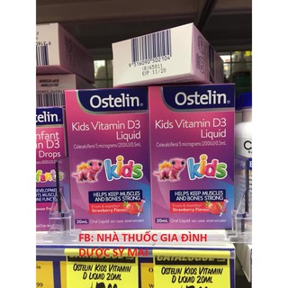 Vitamin D3 400IU Liquid Ostelin 20ml dạng nhỏ giọt