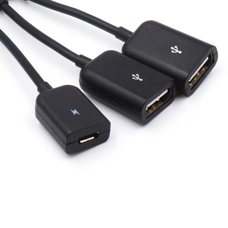 Bộ Chia 3 Cổng Usb 2.0 Otg Hub Type-C / Micro Cho Trò Chơi Pubg