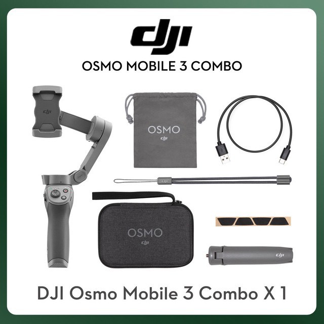 BẢN COMBO - DJI Osmo Mobile 3 - Gimbal chống rung dành cho điện thoại - BẢO HÀNH 12 THÁNG | BigBuy360 - bigbuy360.vn