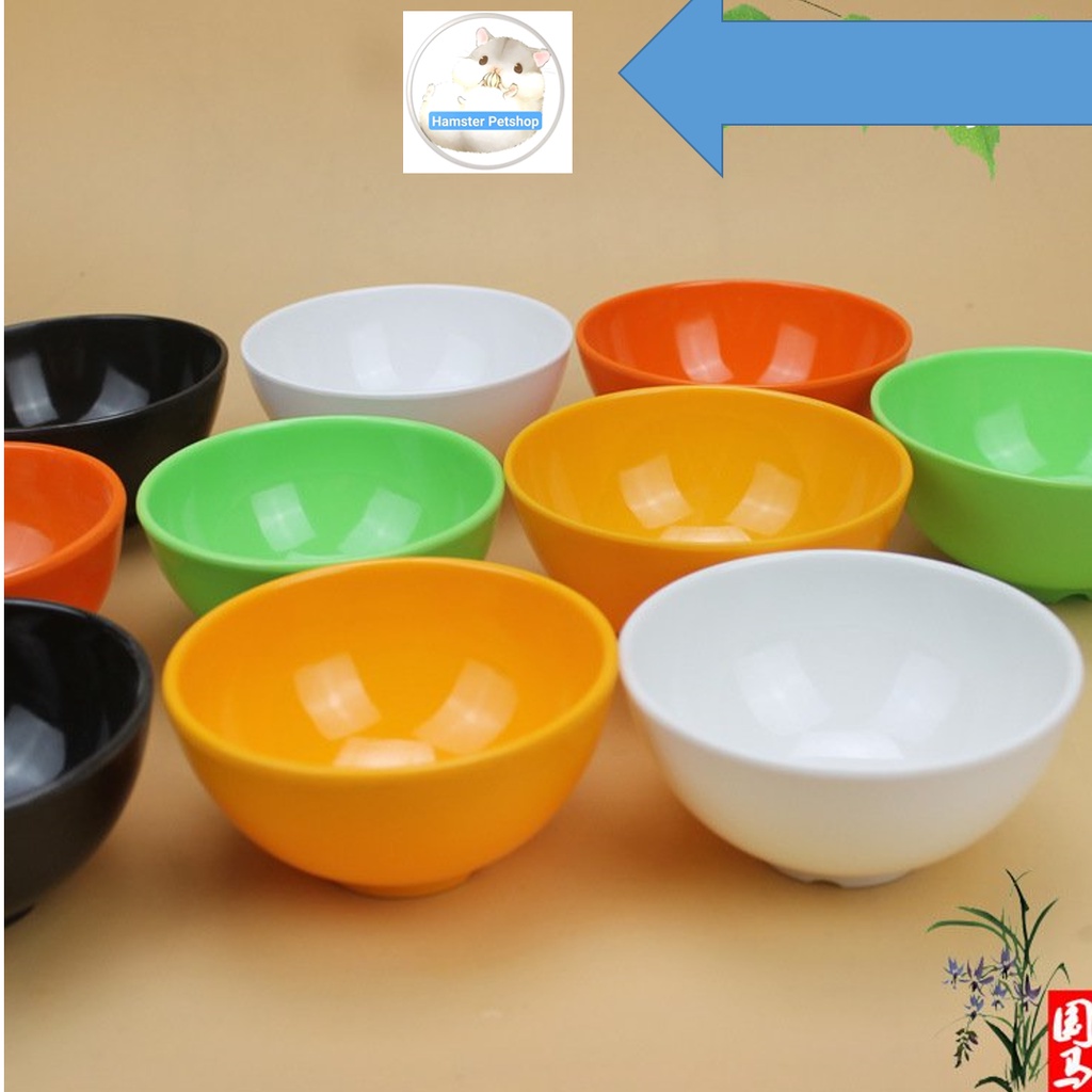 Bát ăn nhựa bóng đẹp cho hamster