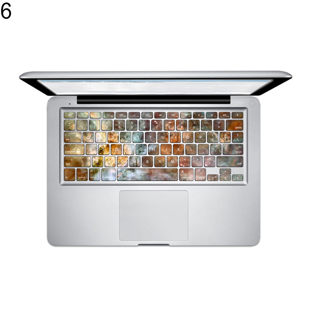 Sticker dán bàn phím họa tiết dải ngân hà cho MacBook 12/13in Retina Europe