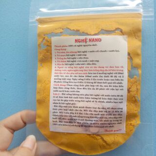 Bột nghệ nano khối lượng 100gr