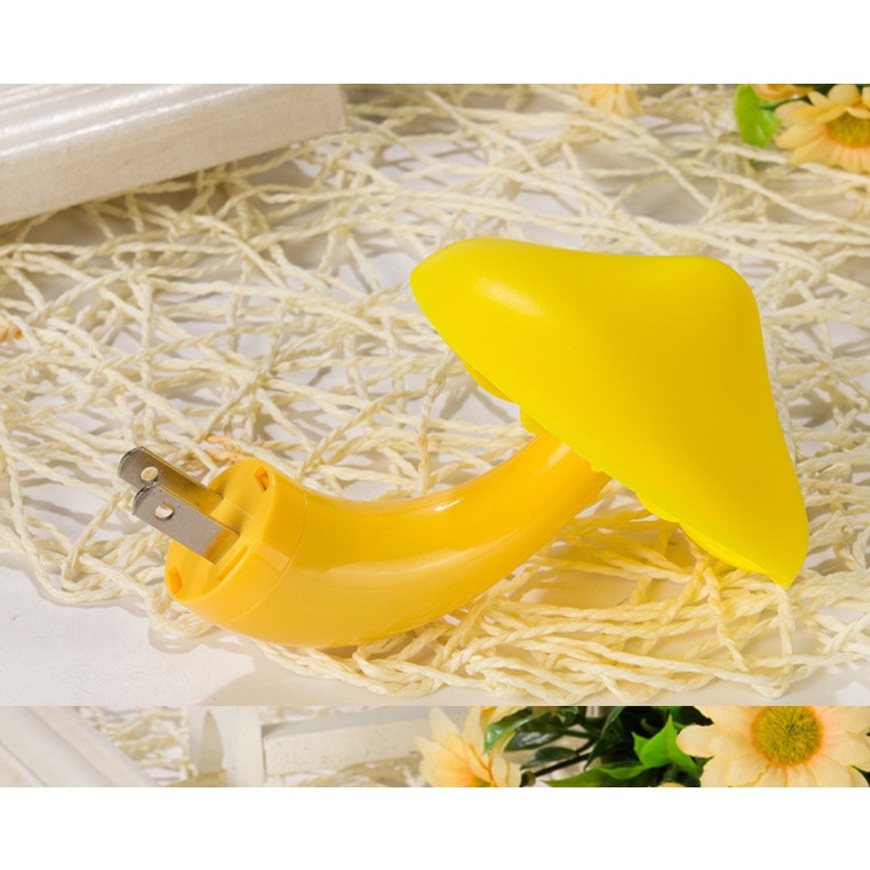 Đèn Ngủ Hình Cây Nấm Dễ Thương Điều Khiển Ánh Sáng Ban Đêm
