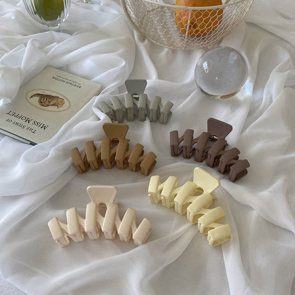 Kẹp tóc dạng móng vuốt màu kẹo ngọt cỡ lớn phong cách Hàn Quốc thời trang sành điệu cho nữ