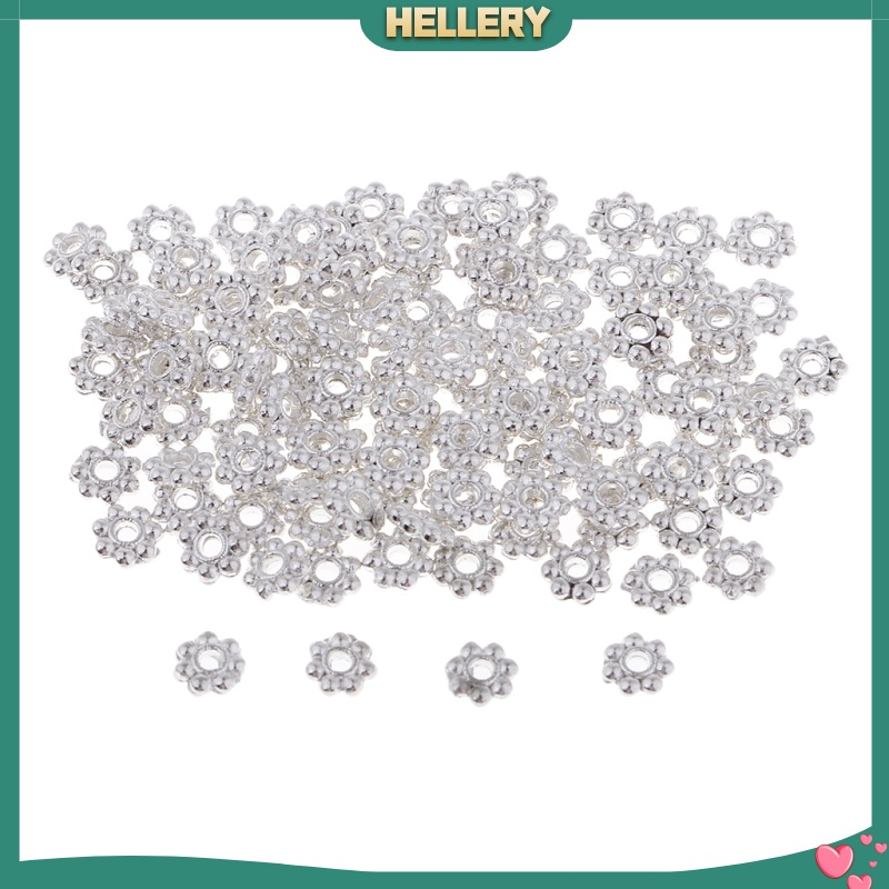 Set 200 Hạt Đồng 6mm Hình Hoa Cúc Làm Trang Sức