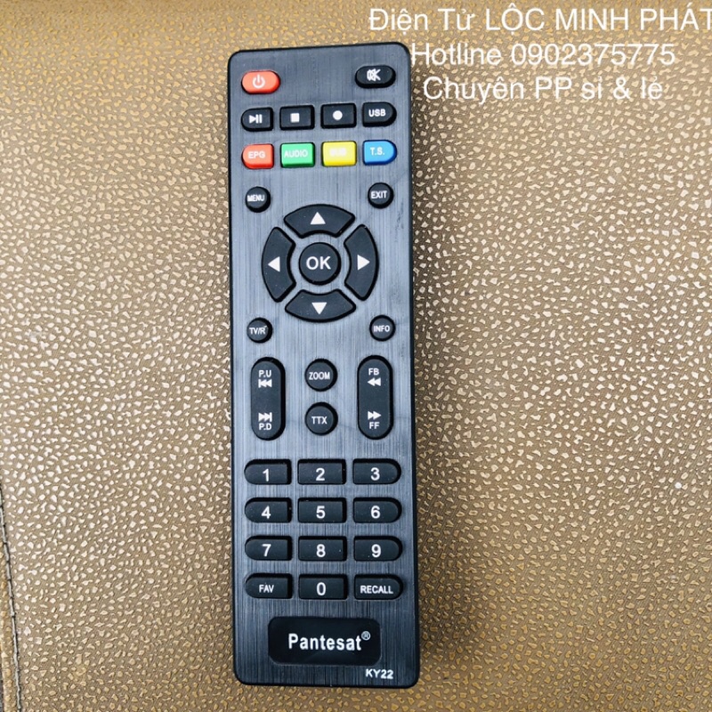 Remote - điều khiển đầu thu PANTESAT T2