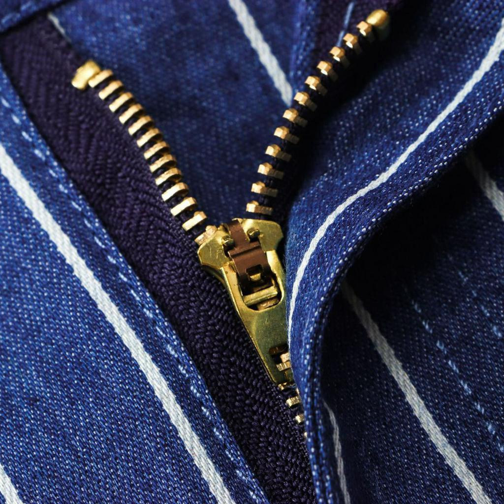 Chân váy jean chữ A lưng cao họa tiết kẻ sọc thời trang dành cho nữ