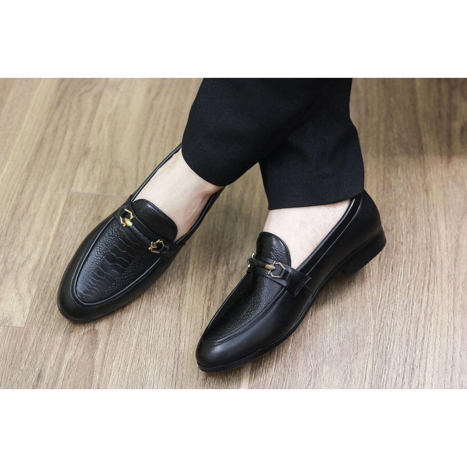 Giày Lười Da Rắn Cao Cấp - Cao Su Đúc - Mã GL03 | BigBuy360 - bigbuy360.vn