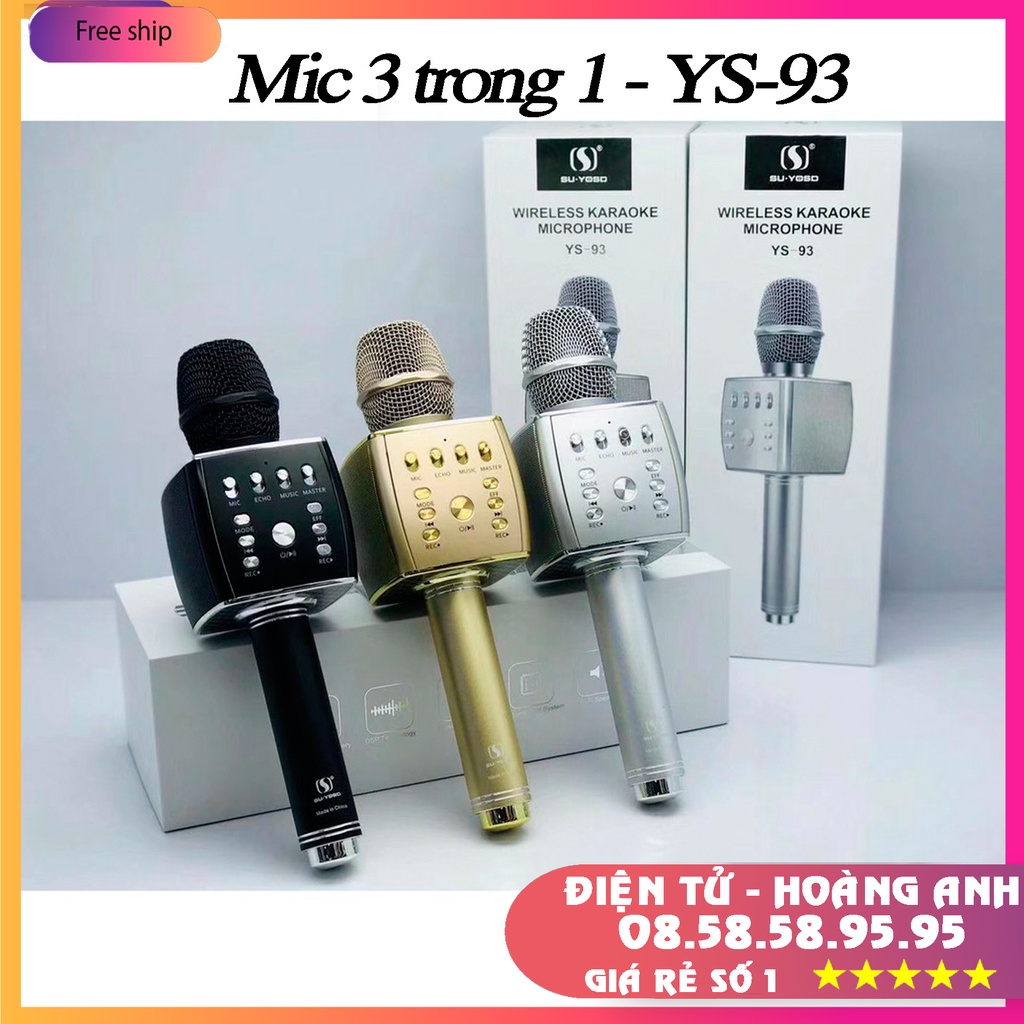 [Mã ELHACE giảm 4% đơn 300K] Zbx69 Míc hát micro karaoke Loa kèm micro 3 trong 1