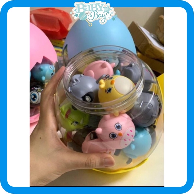 Set 20 con vật chạy đà trứng thú chạy cót cho bé thoả sức vui chơi cùng vườn thú tại nhà