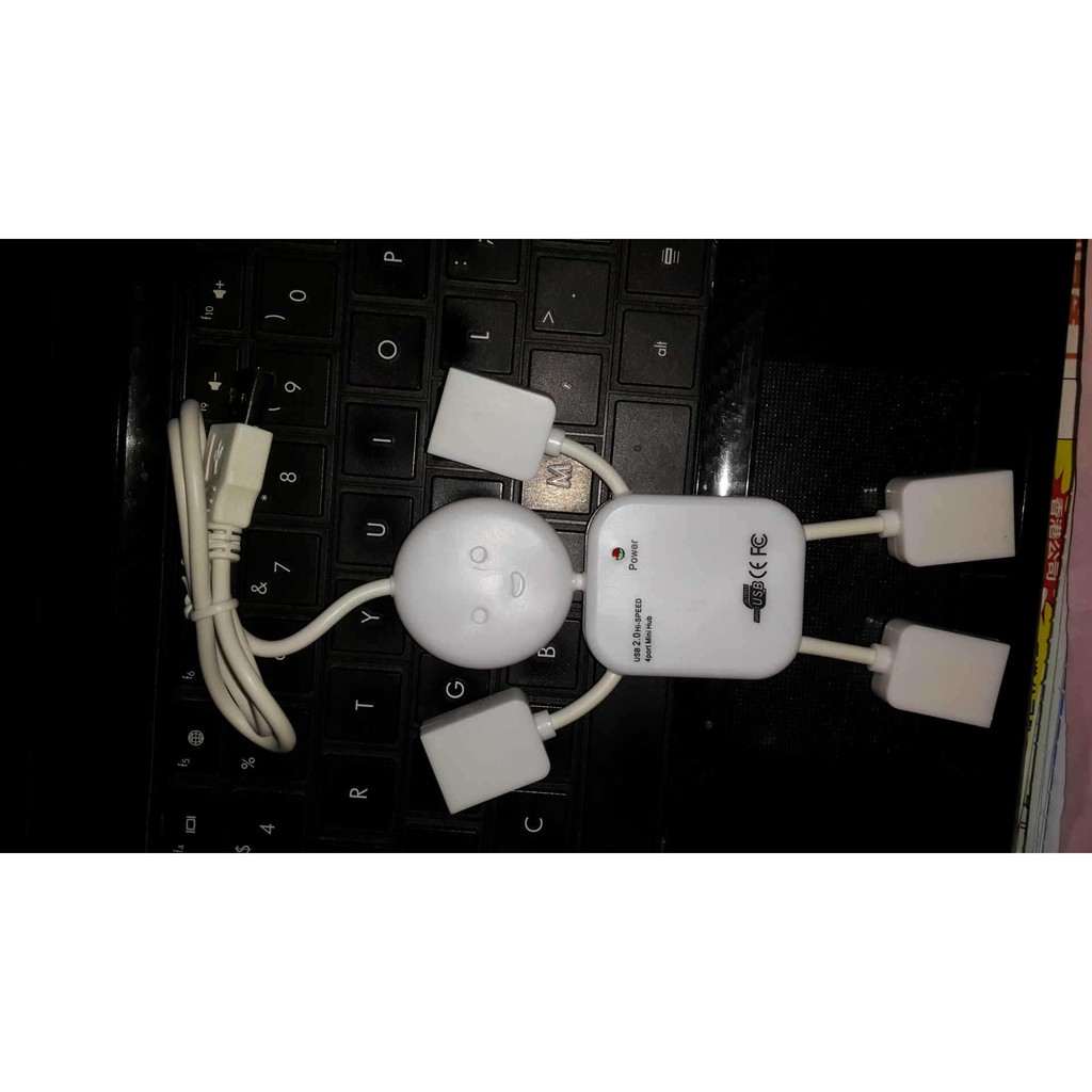 Chia Cổng USB Robot Big-A2267 (Trắng)