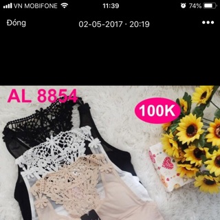 Áo bra cotton phối Ren